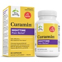 Terry Naturally Curamin Nighttime - Curcumin & DLPA 캡슐 보충교재 - 건강한 수면 & Relaxation를 지원하는 비 GMO 보충교재 - Melatonin - 60의 캡슐을 가진 초본 보충교재