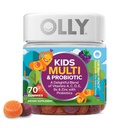 OLLY Kids Multivitamin & Probiotic Gummy, 소화 지원, 비타민 A, D, C, E, B, 아연, Chewable 보충교재, 베리 맛, 35 일 공급 - 70 조사