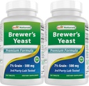 제일 자연적인, 맥주 효모, 비타민 B1, 비타민 B2, 1000 mg 240 정제를 가진 7-1/2 곡물 (240의 조사 2))