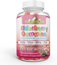 Propolis & Echinacea + 비타민 C 항 산화 Flavonoids Immune 시스템 부스터와 블랙 Sambucus Elderberry Gummies Kid & 성인 Vegan 친절 | 라즈베리 맛. 100개 조사