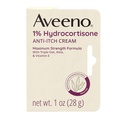 Aveeno 최대 힘 1% Hydrocortisone 반대로 Itch 크림, Eczema, Psoriasis, 곤충 조금, Poison Ivy, 오크 & Sumac & Detergents, 1개 oz에서 이차 기복을 위한 알로에 & 비타민 E