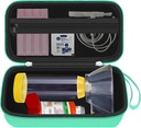 Asthma Inhaler, Inhaler Spacer Case for Kids and Adults, Mask, Asthma Accessories with Mesh Pocket for Medicine 및 기타 액세서리, Green (CASE ONLY)