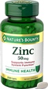 Nature 's Bounty 아연 50mg, 면역 지원 및 산화 보충, 피부 건강을 촉진, 하루에 1 캡슐, 글루텐 무료, 250 채식 캡슐