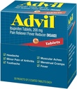 Advil Ibuprofen, 200mg의 2개의 입히는 정제 (포장 4)의 50의 소포