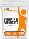 BulkSupplements.com 비타민 A Palmitate 파우더 - Retinol Palmitate, 비타민 A 보충 Immune & 눈 지원 - 글루텐 무료, 서빙 당 35mg, 1kg (2.2 파운드) (팩 1)