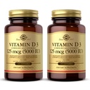 Solgar 비타민 D3 (Cholecalciferol) 10 mcg (400 IU) - 100 Softgels, 2 팩 - 건강한 뼈 & 치아 유지 - 면역 체계 지원 - 비 GMO, 글루텐 무료, 낙농장 무료 - 200 총 서빙