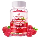 마그네슘 글리세린 Gummies 1000mg - 비타민 D, B6, Calm Mood & 수면 지원을위한 CoQ10과 설탕 무료 마그네슘 칼륨 보충 - 90 라즈베리 Gummies.