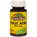 자연의 혼합 Folic 산 1000mcg 정제 100 개 (3 팩)