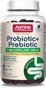 Jarrow Formulas Probiotic+ Prebiotic Dietary Supplement, 소화 건강, Gut Flora+Immune 건강 - 2 억 CFU - 2 임상적으로 Studied Strains - 60 구미 - 블랙 베리 맛