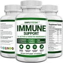 Immune 지원 보충교재, Elderberry의 1개의 면제 승압기 혼합, 비타민 C, 아연, Echinacea, 심황, Probiotics & Immune 방위를 위한 산화 방지제, 호흡 & 소화 건강, 60 알약