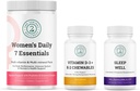 Women's Daily 7 Essentials, 비타민 D3 + K2 Chewables & Sleep Well 번들