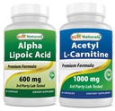 제일 자연적인 알파 Lipoic 산 600 mg & 아세틸 L 카르니틴 1000mg