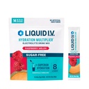액체 I.V.® Hydration Multiplier Sugar-Free - 라즈베리 멜론 | 전자 분말 음료 믹스 | 1 팩 (14 인분)