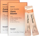 Hanskin Aqua Elastin Hyaluronic Acid Powder Packets for Hair, Skin, Wrinkles & Nails | Biotin, 비타민 C, Hyaluronic Acid | 건강한 피부를 위한 영양 보충교재, 2g x 30의 개인적인 지팡이