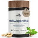 AKSHAR Ayurveda - Ashwagandha 뿌리 추출물과 파우더가있는 Ashwagandha 캡슐 - Adaptogenic 초본 지원 - Vegan Cruelty-Free Ashwagandha 보충제 (60 개)