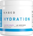 Kaged Hydration Electrolytes Powder | Glacier Grape | Hydra-Charge Sports Drink Mix | Pre, Post, Intra Workout | Low Carb, Vegan, Gluten Free | 남성용 보충제 | 60 인분
