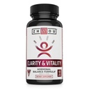 ZHOU Clarity와 Vitality (Formerly DHEA) 50 mg의 여자 & 남자를 위한 Hormonal 균형 공식, 건강한 시효, 비 GMO, Vegan, 글루텐 자유로운, 60의 캡슐