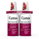 Cystex Urinary Tract Infection Support & Prevention - UTI Protection & Urinary Health Maintenance의 D-Mannose & Vitamin C와 Cranberry Prebiotic Supplement - 7.6 fl oz - (팩 2)