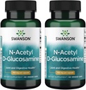 Swanson N-Acetyl D-Glucosamine - 자연적인 보충교재 승진 합동 지원 & 위장 건강 - 건강한 연골을 지원하는 자연적인 공식 - (60 Veggie 캡슐, 750mg 각각) (2 팩)