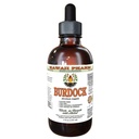 Burdock 알콜 자유로운 액체 추출물, 유기 Burdock (Arctium Lappa)는 뿌리 Glycerite 하와이 Pharm 자연적인 초본 보충교재 4개 oz를 말렸습니다