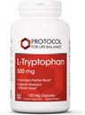 생활 균형을위한 프로토콜 - L-Tryptophan 500 mg - 120 Veg 캡슐