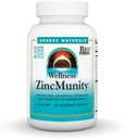 Source Naturals Wellness ZincMunity, 아연 흡수, 메타 볼리즘 및 Immune Heath*, 50 mg 아연에 대한 사용 - 60 채식 캡슐