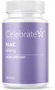 Celebrate 비타민 NAC (N 아세틸 Cysteine) 보충교재, 캡슐 당 600mg, 글루텐 자유로운, 비 GMO, 90의 캡슐