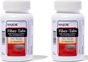 MAJOR Fiber-Tabs 625 Mg Tablets - 일반용 섬유 치료 - 성인용 Occasional 변비 완화 - 90 Count (2 Pack)