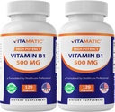 비공식 비타민 B1 (Thiamine) 500mg - 2 팩 (120 캡슐 합계)