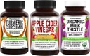 FarmHaven Turmeric Curcumin 와 검정 Pepper 과 Apple Cider Vinegar 와 Ginger 과 우유 Thistle