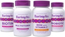 BariMelts 전체 포스트 - Bariatric 수술 번들 - Multivitamin, 비타민 C, Biotin 및 Probiotics와 철