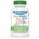 Cats Powder 용 DrFormulas Nexabiotic Probiotics | Saccharomyces Boulardii Lactobacillus Acidophilus, Digestive Health 30 캡슐을위한 최고의 Probiotics 보충 교재