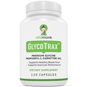 VitaMonk GlycoTraxTM GPLC 여분 큰 병 - 인공 필러 없음을 가진 높은 흡수 글리신 Propionyl L Carnitine의 120의 캡슐 - 글리신 Propionyl L Carnitine 보충교재