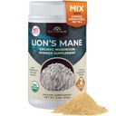 Naturealm Lion 's Mane Mushroom Powder - Focus Memory Mental Clarity 용 유기 두뇌 지원 - Non GMO Cognitive Function - 60 서빙