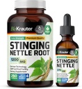 BIO KRAUTER Sting Nettle 250 캡슐 및 스팅 Nettle Tincture 2 Fl. Oz.