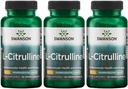 Swanson L-Citrulline - 심혈관 건강 및 에너지 지원을 촉진하는 천연 보충 - 순환을 증가시키는 도움 - (60의 캡슐, 850mg 각각) (3 팩)