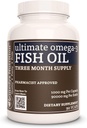 Remedy's Nutrition Ultimate Omega-3 Fish Oil | 1,000 mg, 90 Softgels Dietary Supplement | 3 개월 공급 | EPA, DHA, GLA, ALA, & LA 지방산