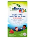 어린이 소화 및 면역 건강 지원을위한 TruBiotics Probiotics, Sugar-Free Chewable Kids Probiotics는 건강한 Tummy, Natural Strawberry 풍미, 30 정제를 유지합니다.