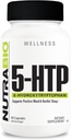 NutraBio 5-HTP 보충교재, 200mg 캡슐 - 5 월 도움 지원 및 촉진 건강 및 유지된 수면, 90 식물성 캡슐을 돕습니다