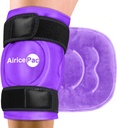 무릎 통증 완화, 부상, 붓기, 무릎 보충 수술, 관절염, Meniscus 눈물 및 ACL, 자주색을 위한 찬 압축 치료를위한 얼음 팩