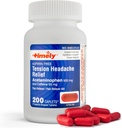 적시 - 200의 모자 - 긴장 두통 및 Acetaminophen 500 mg 및 Caffeine를 가진 고통 Reliever 머리, 목, 어깨 및 몸 고통 Reliever, 아스피린 자유로운 - 미국에서 만드는