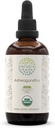 HerbEra Ashwagandha B120 알콜 자유로운 초본 추출물 Tincture의 최고 집중되는 USDA 유기 (수이 Qie, 인도 Ginseng, 와니아 Somnifera) 4개 fl oz