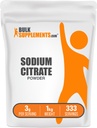 BulkSupplements.com 나트륨 구연산염 분말 - 나트륨 구연산염 음식 급료, 유화제, 풍미 증강 인자 - 글루텐 자유로운, 서빙 당 3g, 1kg (2.2 lbs) (1의 포장)