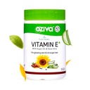 OZiva 식물은 100% 자연적인 비타민 E + Aloe Vera + Glowing 피부를 위한 Argan 기름 & 더 강한 머리, 30의 Veg 캡슐, 비 GMO를 기초를 두었습니다