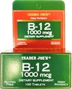 상인 조 비타민 B12 1000 mcg 글루텐 자유로운 규정식 보충교재 100 정제