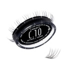 Lashify Curl 10mm Gossamer DIY 속눈썹 연장 보충물, 검정, 자연적 보기를 위한 쉬운 발진 속눈썹