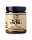 Anima Mundi Apothecary Golden Sun Milk - 유기 향료 심황, Ashwagandha, Reishi & Vanilla와 함께 식물 기반 분말 - 맛있는 음료 분말 - Calm (5oz / 142g)의 향을 촉진