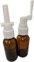 콜라이드 실버 및 사선 응용, 빈 30ml (1oz) 2-Pack에 대 한 호박 유리 빈 Nasal 및 구두 스프레이어