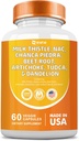밀크 이틀 3000mg NAC Chanca Piedra 2000mg Beet 뿌리 2000mg Artichoke 2000mg Tudca Dandelion 뿌리 1000mg 아연 Yarrow Turmeric 수리 보충교재 플러스 Chicory, 최소한도 보충교재 60 조사
