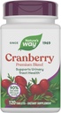 Nature's Way Cranberry 프리미엄 블렌드, 비타민 C, 남성 및 여성, 글루텐 없음, 120 정제 지원 (5 월병 포장)